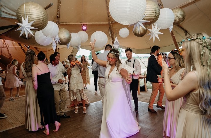 Boho Style Tipi Wedding