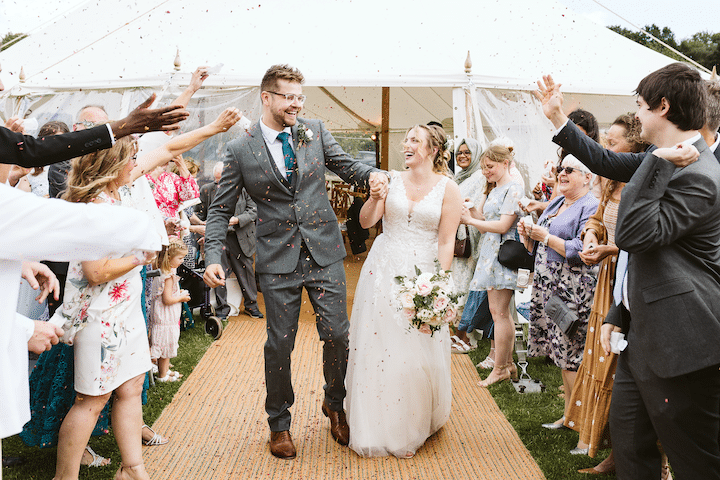 Sailcloth Tent Wedding at Lavender Lake