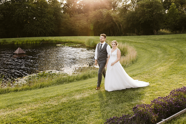 Sailcloth Tent Wedding Lavender Lake