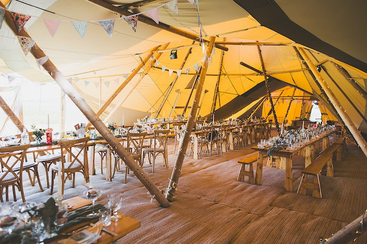 Three Giant Hat Tipis
