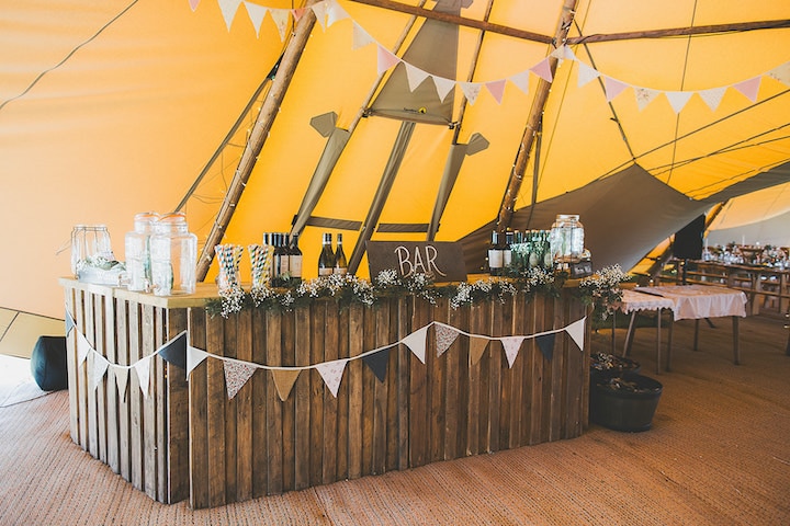 Rustic Tipi Bar Structure