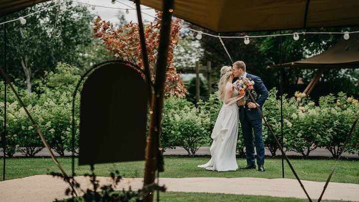 Intimate Garden Tipi Wedding