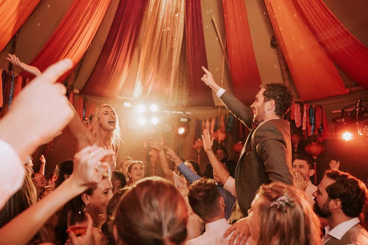 Rosie & Paul’s Large Festival Tipi Wedding